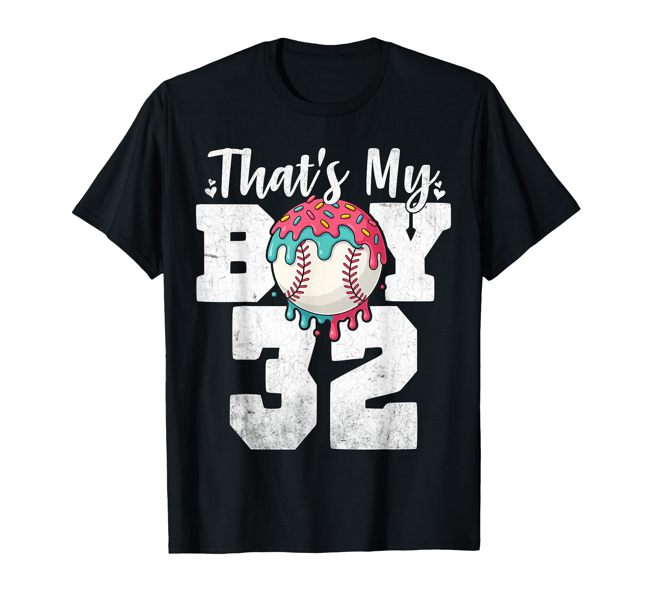 Thats My Baseball 32 Number Mom Dad 32 T-Shirt - Minimalist Print Men Women - T-Shirt, Sweatshirt, Hoodie