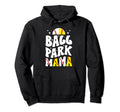 Ballpark Mama Groovy Softball Baseball Hoodie - Minimalist Print Unisex - T-Shirt, Sweatshirt, Hoodie