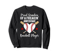 Proud Grandma Baseball Player Sweatshirt - Novelty Apparel Men Women - T-Shirt, Sweatshirt, Hoodie