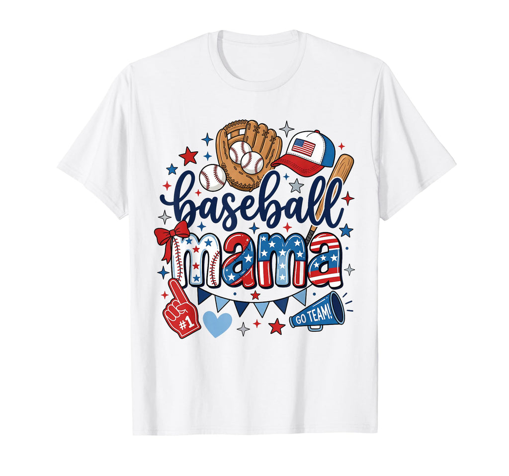 Baseball Mama Baseball Mom Coquette Bow T-Shirt - Trendy Graphic Unisex - T-Shirt, Sweatshirt, Hoodie