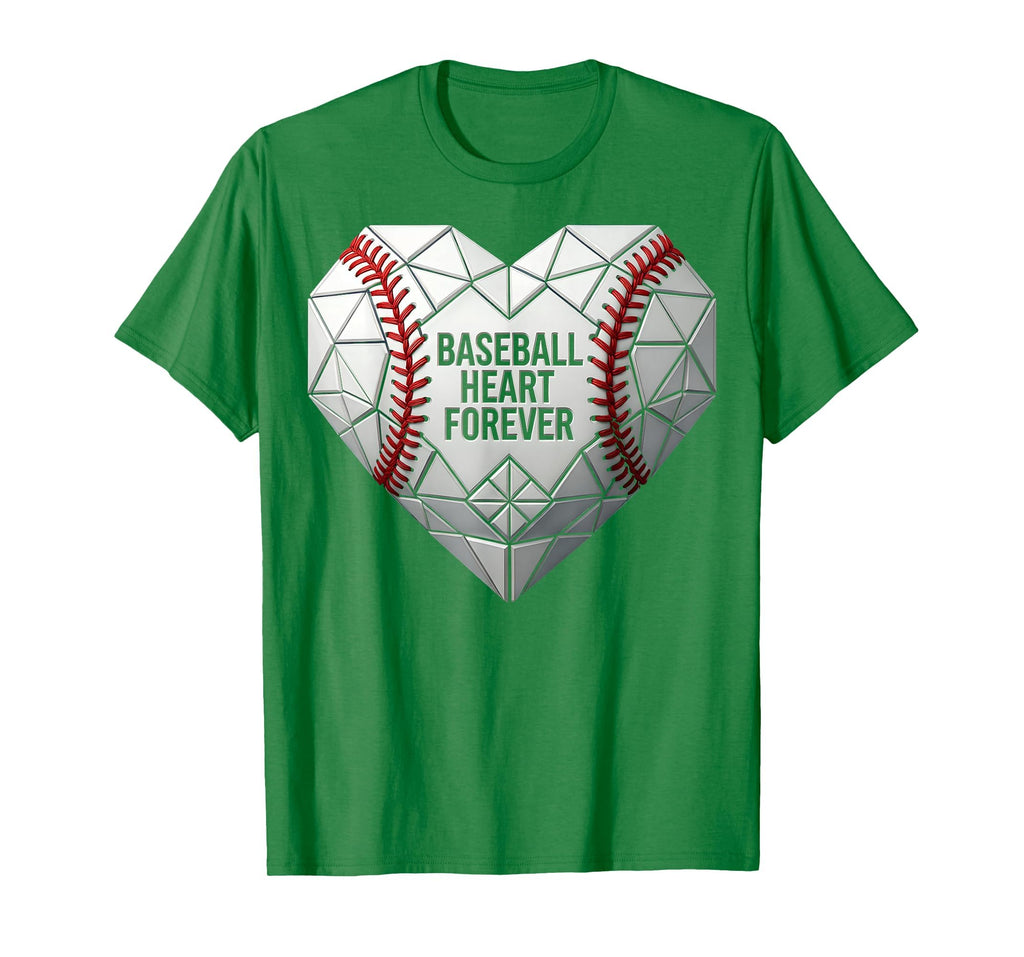 Baseball Heart Forever Baseball Mom T-Shirt - Custom Art Print for Adults - T-Shirt, Sweatshirt, Hoodie