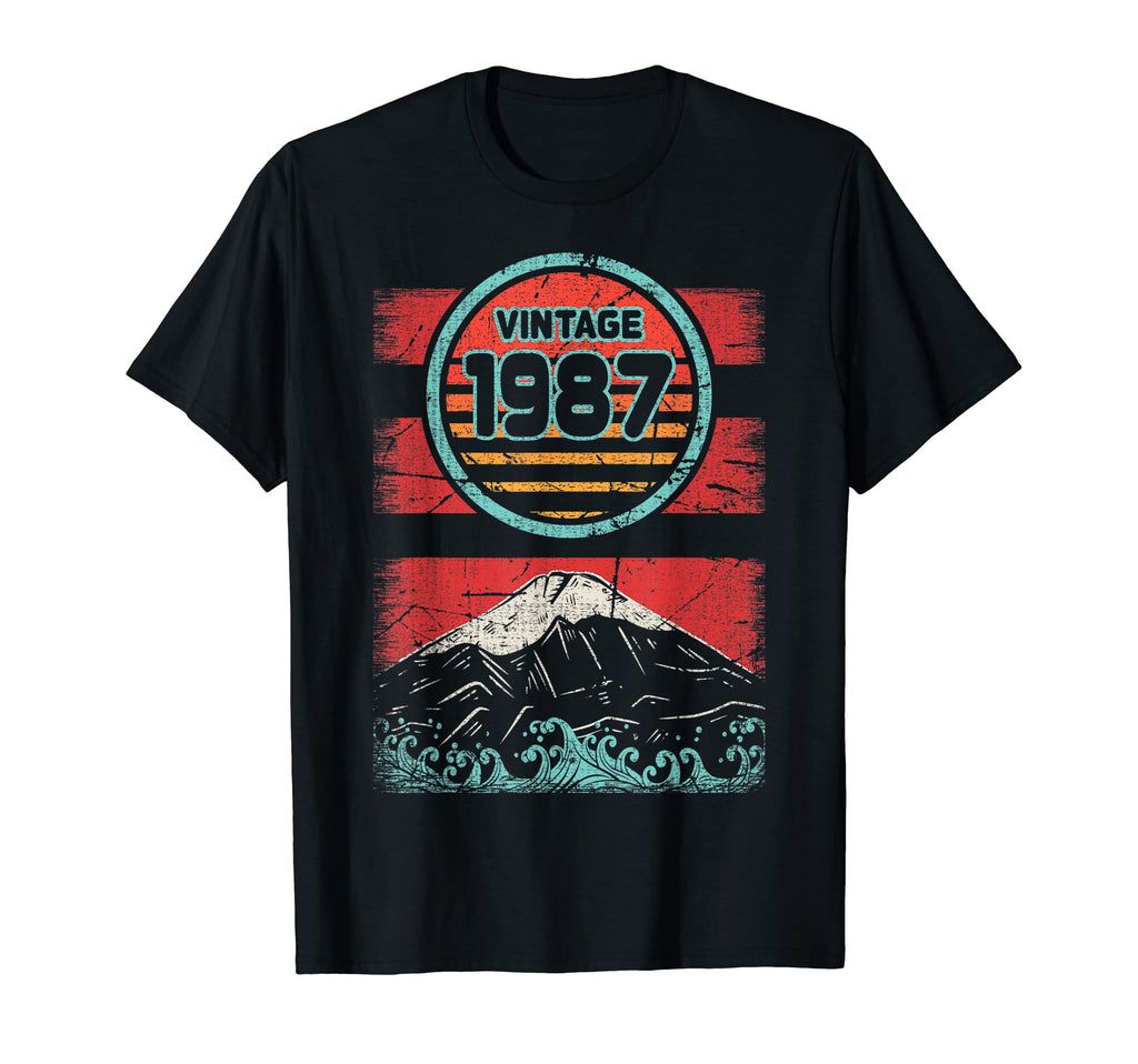 1987 Birthday Sunset T-Shirt - Streetwear Style for Adults - T-Shirt, Sweatshirt, Hoodie