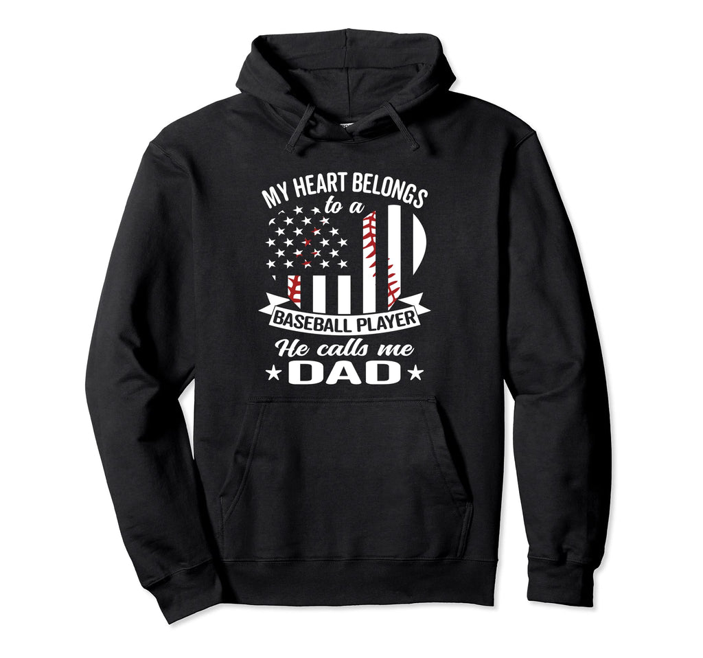 Baseball Dad Hoodie - Unique Graphic Unisex - T-Shirt, Sweatshirt, Hoodie