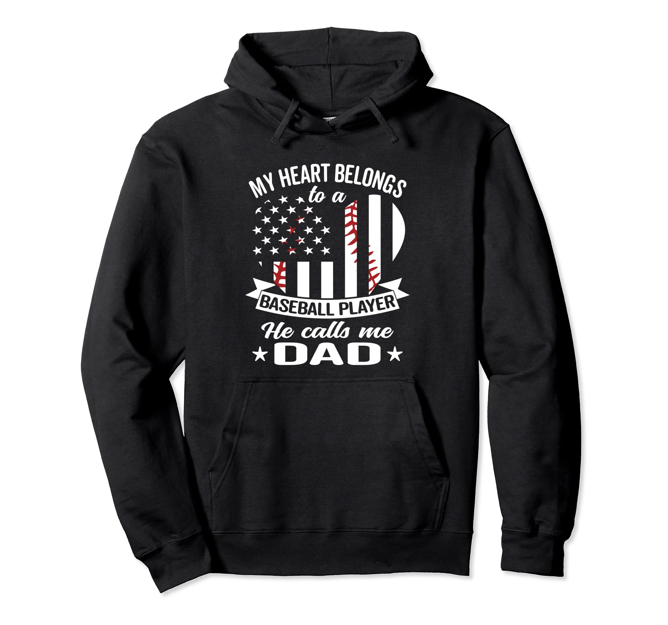 Baseball Dad Hoodie - Unique Graphic Unisex - T-Shirt, Sweatshirt, Hoodie