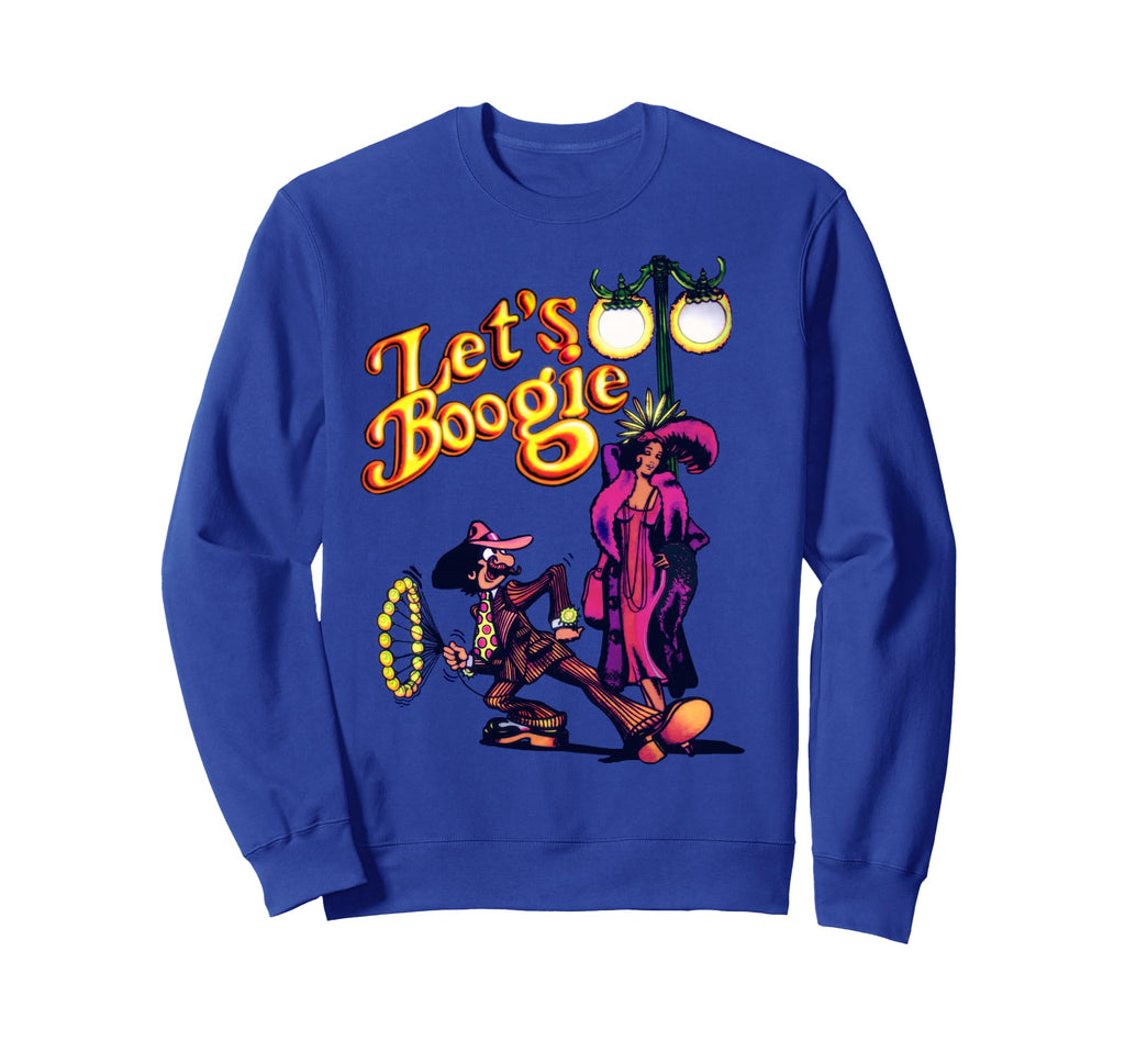 Lets Boogie 70S Disco Groovy Vibes Sweatshirt - Unique Graphic for Adults - T-Shirt, Sweatshirt, Hoodie