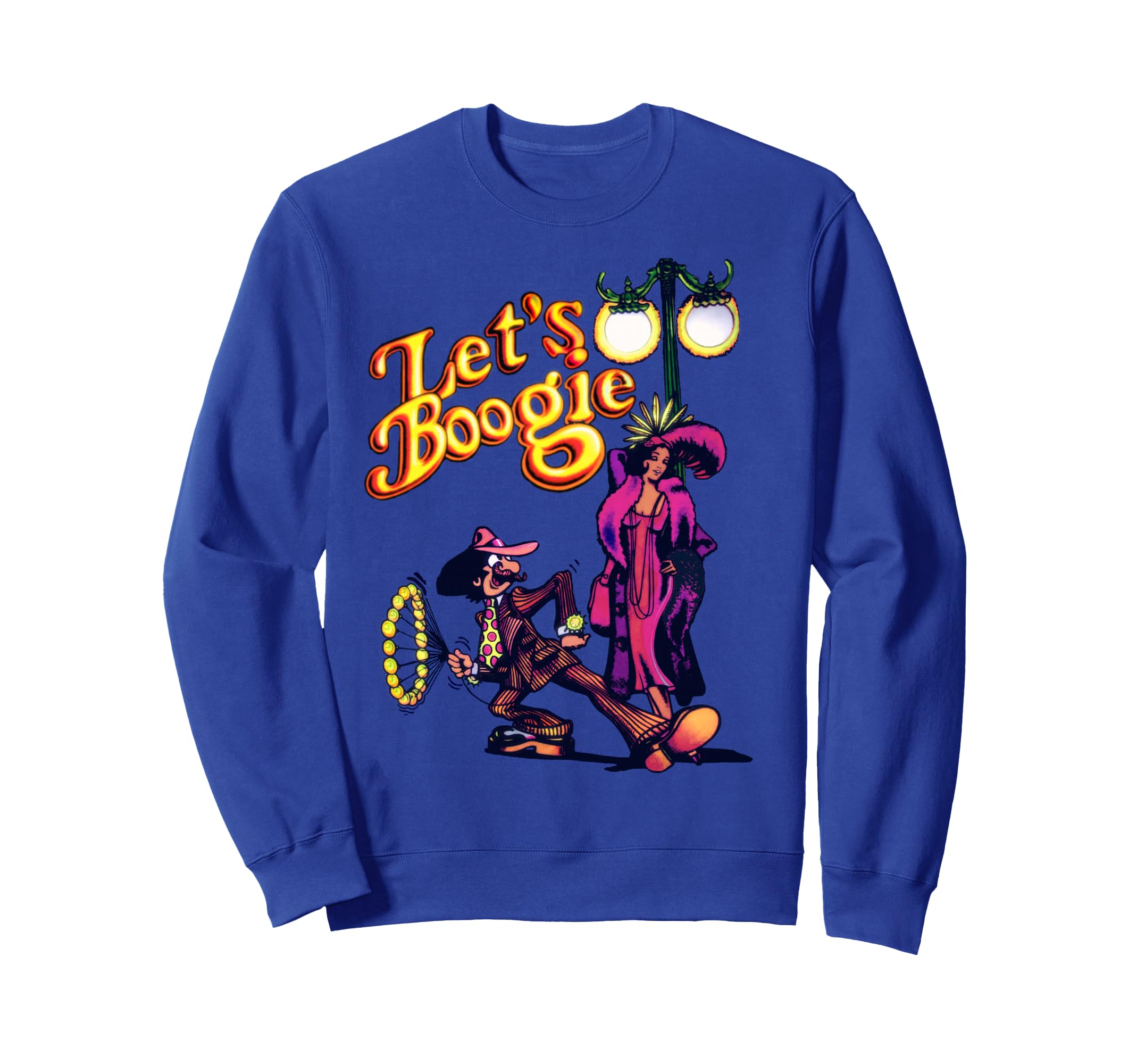 Lets Boogie 70S Disco Groovy Vibes Sweatshirt - Unique Graphic for Adults - T-Shirt, Sweatshirt, Hoodie