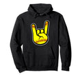 Rocker Fist Softball Players Finger Fans Hoodie - Aesthetic Graphic Unisex - T-Shirt, Sweatshirt, Hoodie