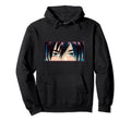 Vaporwave Anime Eyes Anime Aesthetic Hoodie - Custom Art Print for Adults - T-Shirt, Sweatshirt, Hoodie