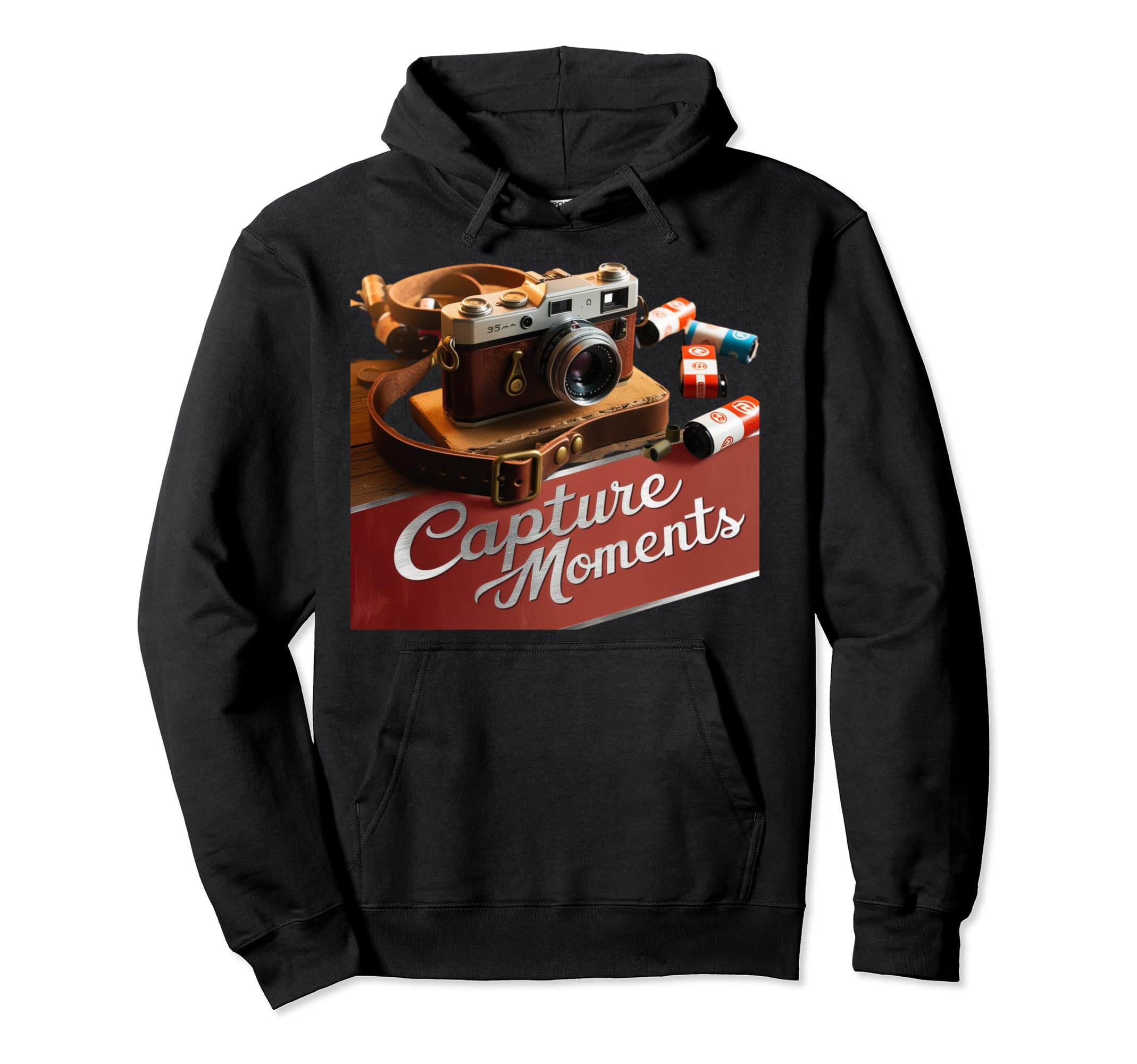 Camera Capture Moments Photography Hoodie - Fun Novelty Design for Adults - T-Shirt, Sweatshirt, Hoodie