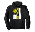 Softball Dad Softball Player Us Flag Hoodie - Custom Art Print Unisex - T-Shirt, Sweatshirt, Hoodie