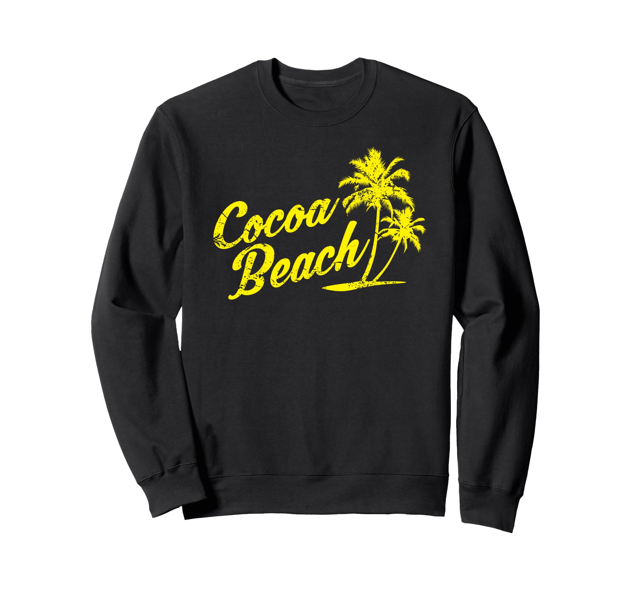 Cocoa Beach Florida Distressed Sweatshirt - Novelty Apparel for Adults - T-Shirt, Sweatshirt, Hoodie