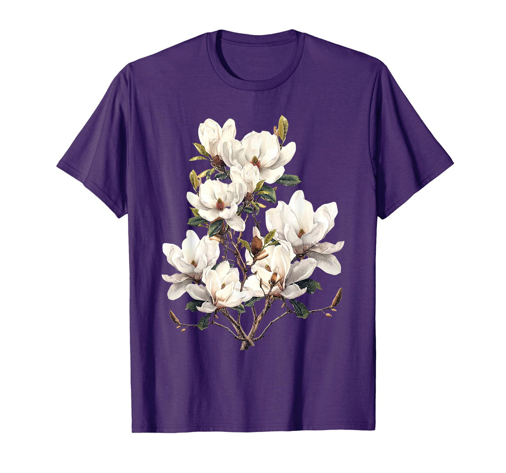 Flower Magnolia Blossom Botanical Garden T-Shirt - Graphic Print Men Women - T-Shirt, Sweatshirt, Hoodie