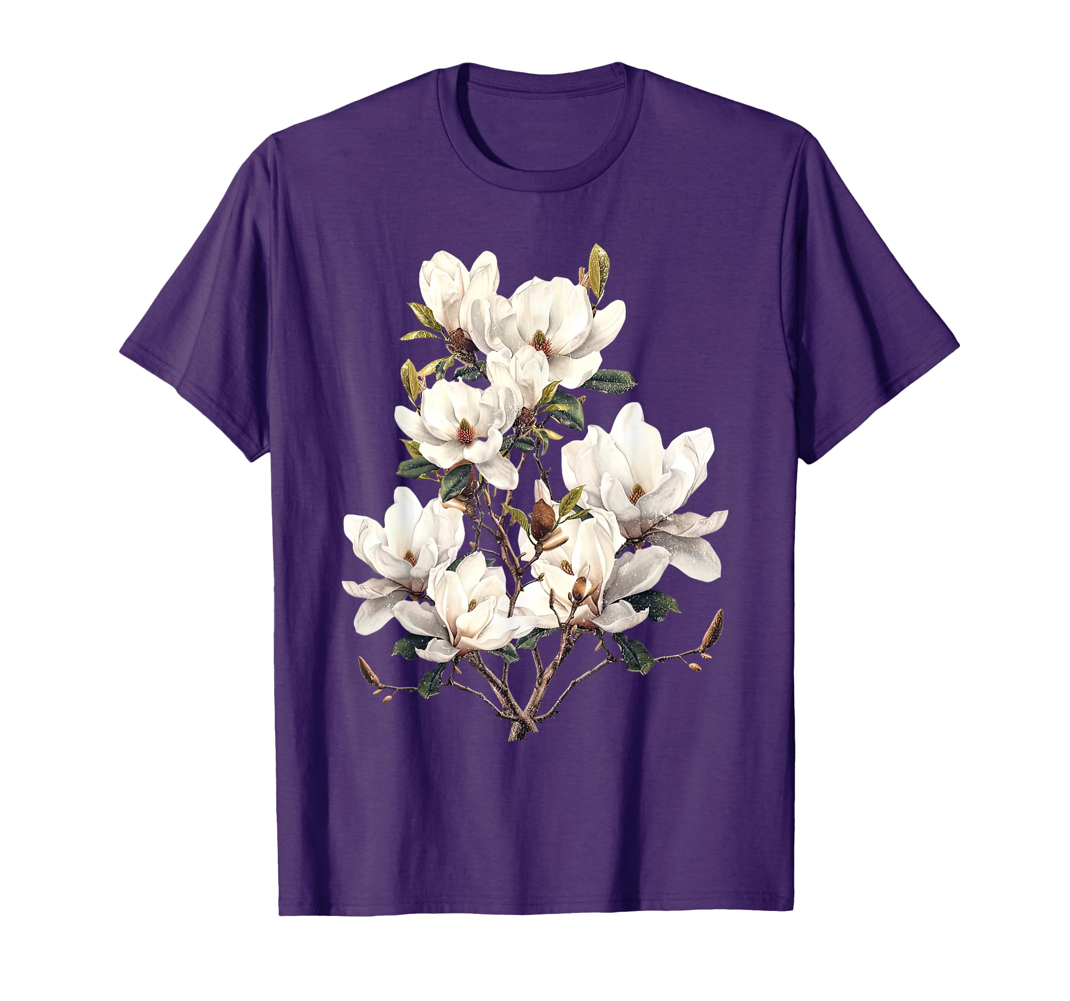 Flower Magnolia Blossom Botanical Garden T-Shirt - Graphic Print Men Women - T-Shirt, Sweatshirt, Hoodie