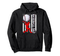 Baseball Dad Baseball Lover Usa Flag Hoodie - Streetwear Style Men Women - T-Shirt, Sweatshirt, Hoodie