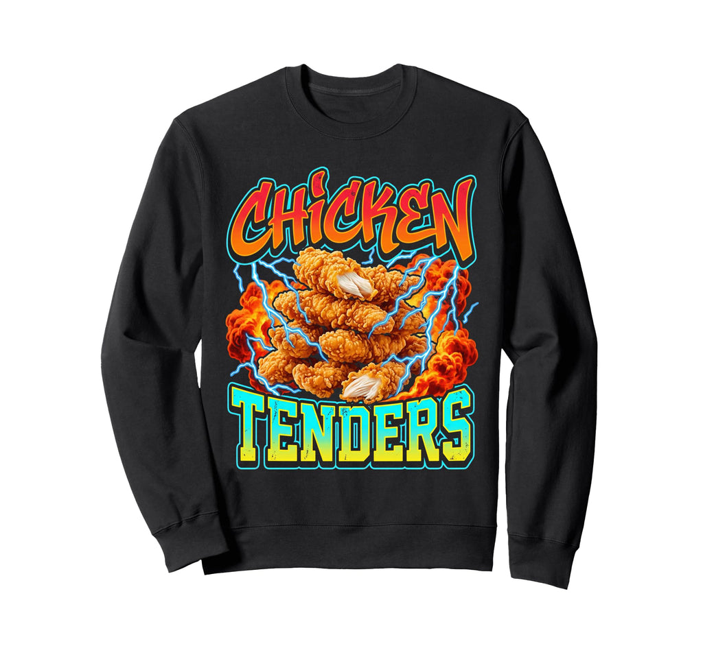 90S Bootleg Rap Chicken Tenders Sweatshirt - Unique Graphic for Adults - T-Shirt, Sweatshirt, Hoodie