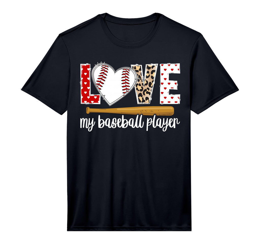 Mens Love My Baseball Players Girlfriend T-Shirt - Trendy Graphic Unisex - T-Shirt, Sweatshirt, Hoodie