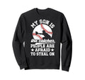 My Son Is Baseball Catcher Mom Baseball Sweatshirt - Trendy Graphic Unisex - T-Shirt, Sweatshirt, Hoodie