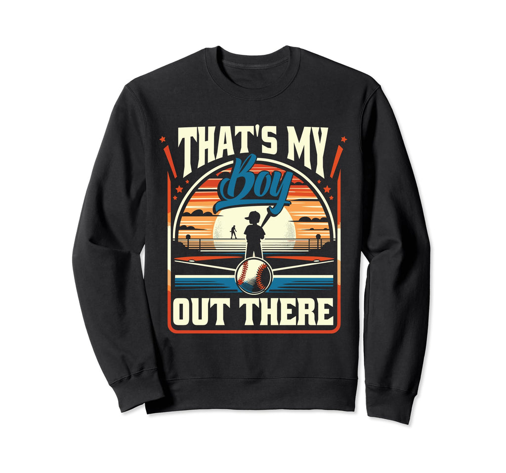 Funny Son Baseball Dad Sweatshirt - Graphic Print Unisex - T-Shirt, Sweatshirt, Hoodie