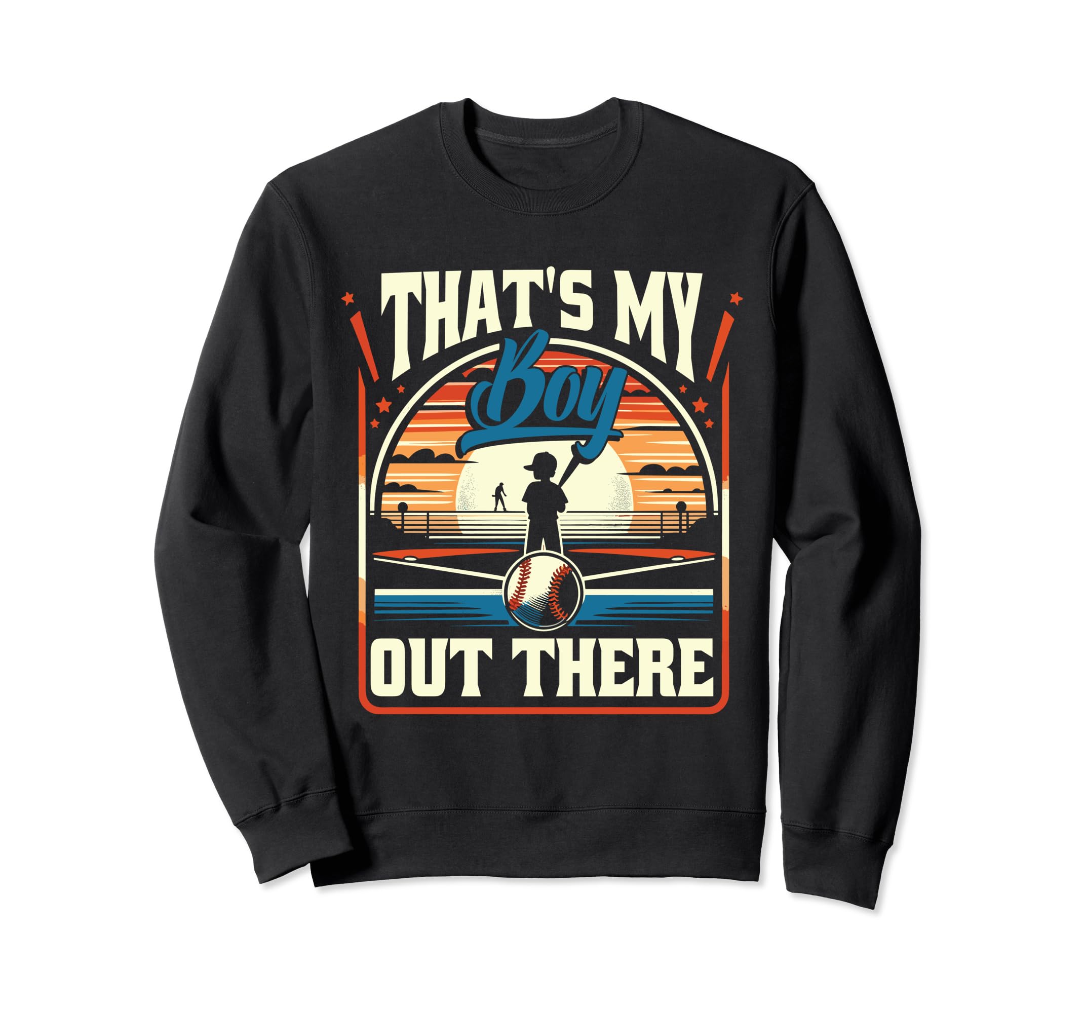 Funny Son Baseball Dad Sweatshirt - Graphic Print Unisex - T-Shirt, Sweatshirt, Hoodie