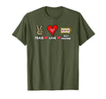 Peace Love Slot Machine T-Shirt - Novelty Apparel for Adults - T-Shirt, Sweatshirt, Hoodie