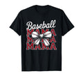 Baseball Mama Coquette Bow Game T-Shirt - Casual Everyday Wear Men Women - T-Shirt, Sweatshirt, Hoodie