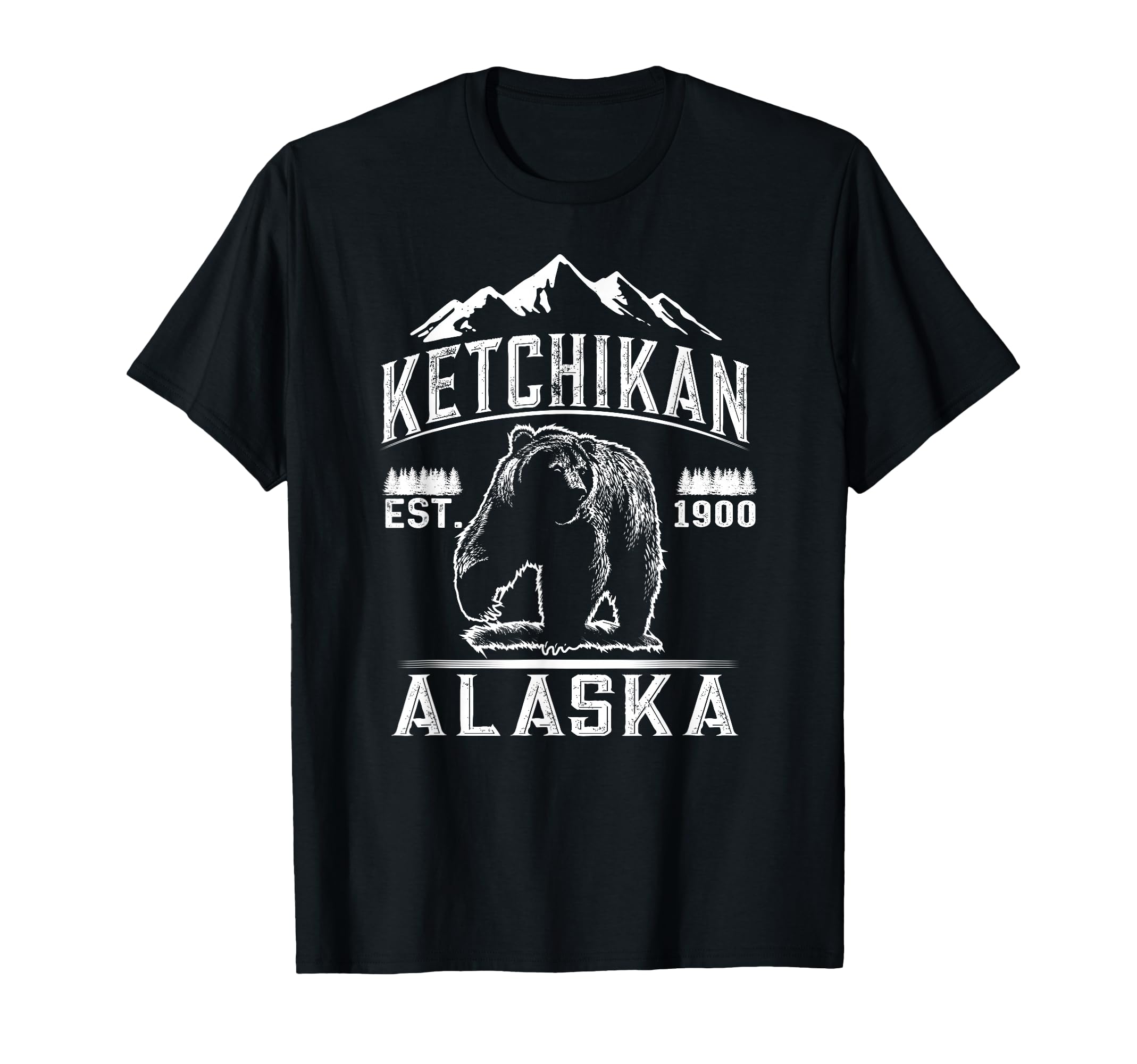 Bear Ketchikan Alaska Ketchikan T-Shirt - Casual Everyday Wear for Adults - T-Shirt, Sweatshirt, Hoodie