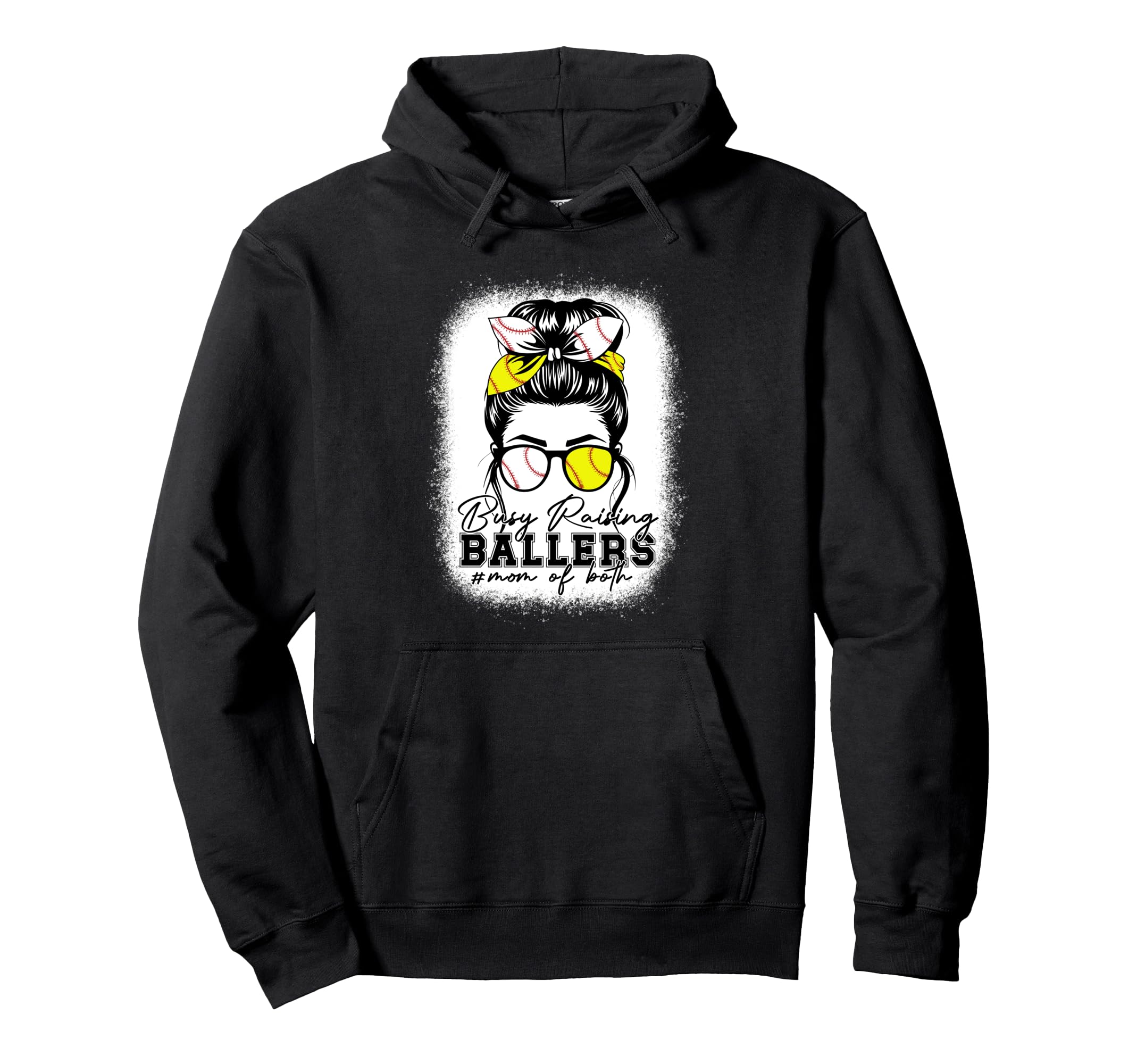 Busy Raising Ballers Baseball Hoodie - Casual Everyday Wear for Adults - T-Shirt, Sweatshirt, Hoodie