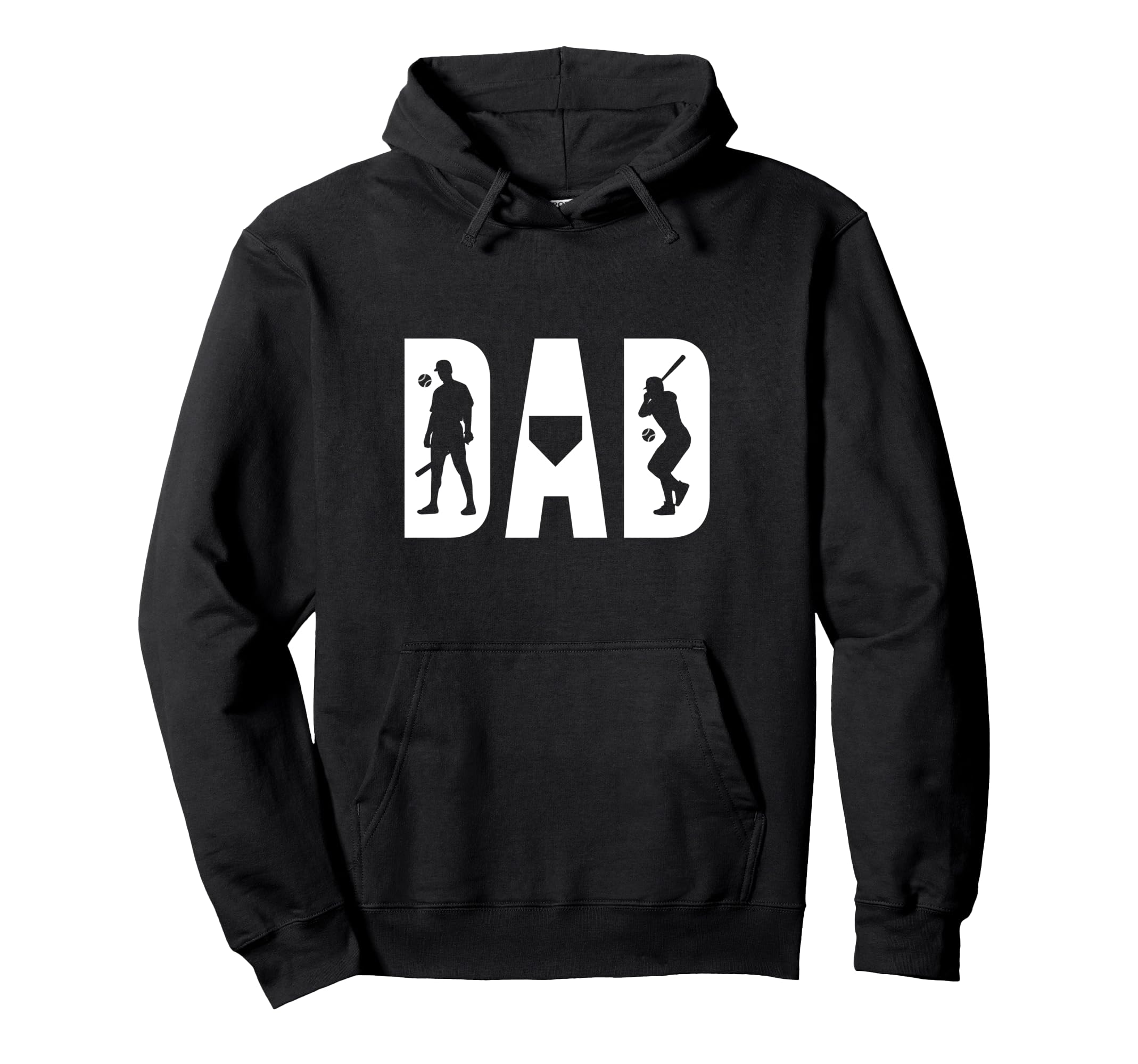 Baseball Dad Fathers Day Birthday Hoodie - Fun Novelty Design Men Women - T-Shirt, Sweatshirt, Hoodie