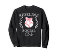 Sideline Social Club Coquette Baseball Sweatshirt - Novelty Apparel Unisex - T-Shirt, Sweatshirt, Hoodie
