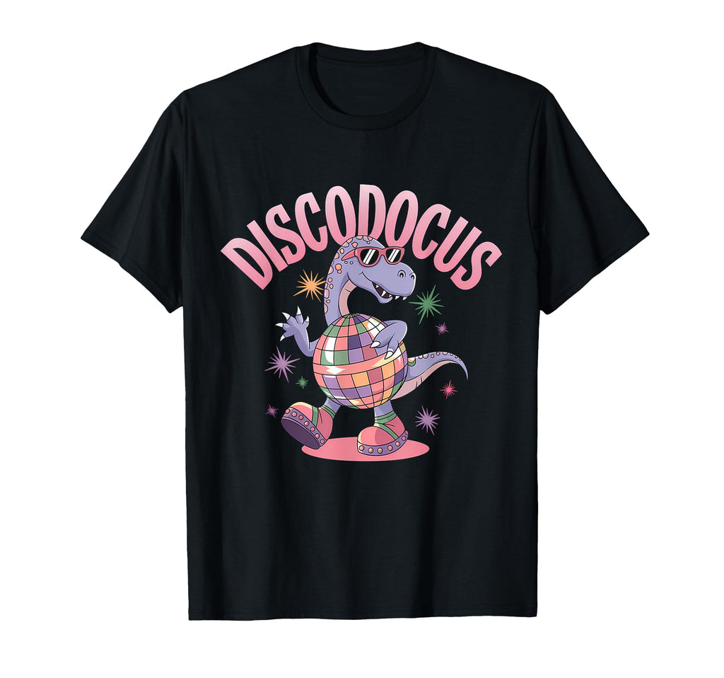 Disco Dancing Dinosaur Diplodocus Dino T-Shirt - Novelty Apparel Men Women - T-Shirt, Sweatshirt, Hoodie