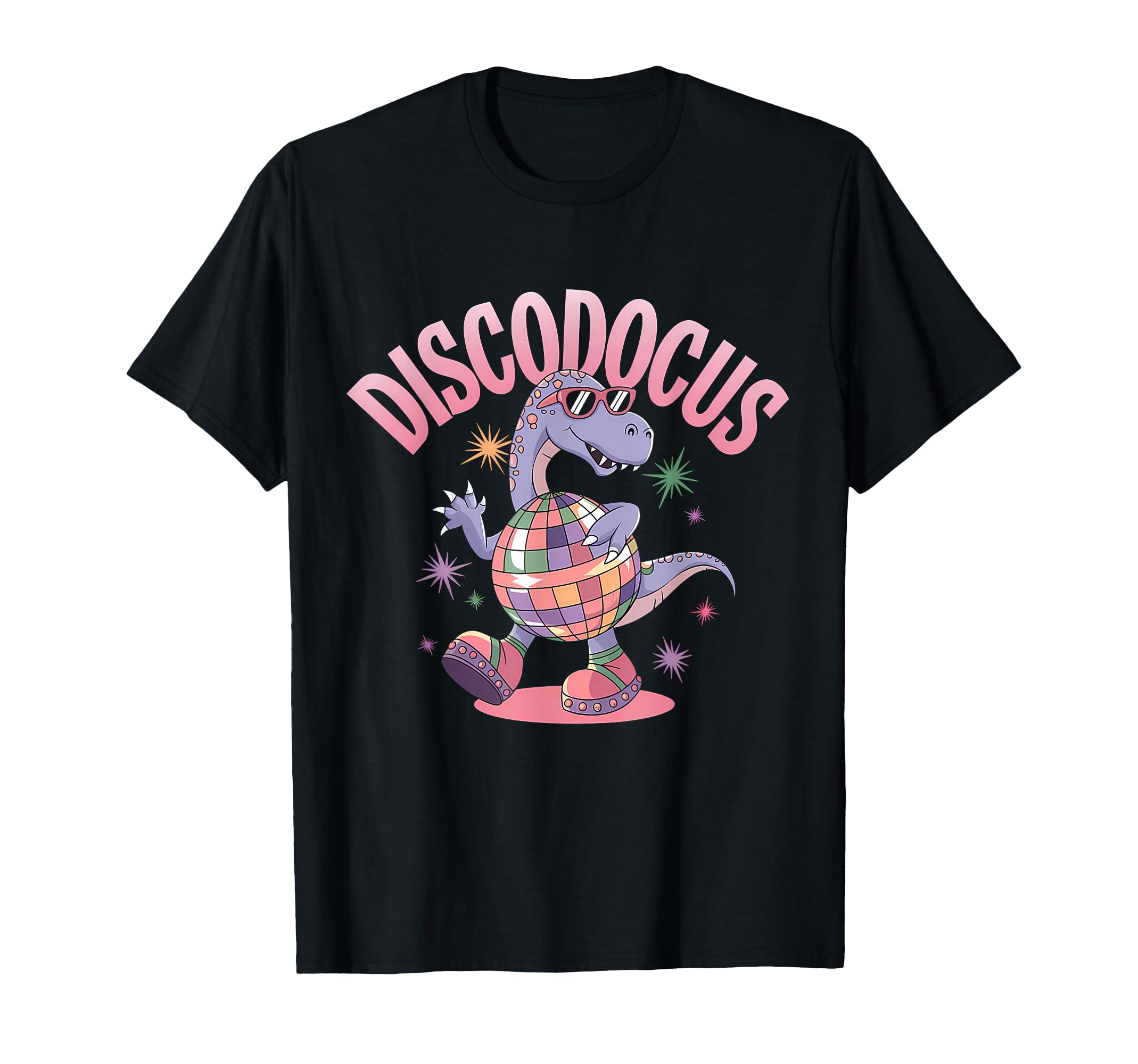 Disco Dancing Dinosaur Diplodocus Dino T-Shirt - Novelty Apparel Men Women - T-Shirt, Sweatshirt, Hoodie