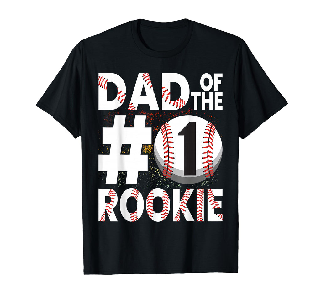 Dad Rookie 1St Baseball Birthday Party T-Shirt - Trendy Graphic Unisex - T-Shirt, Sweatshirt, Hoodie