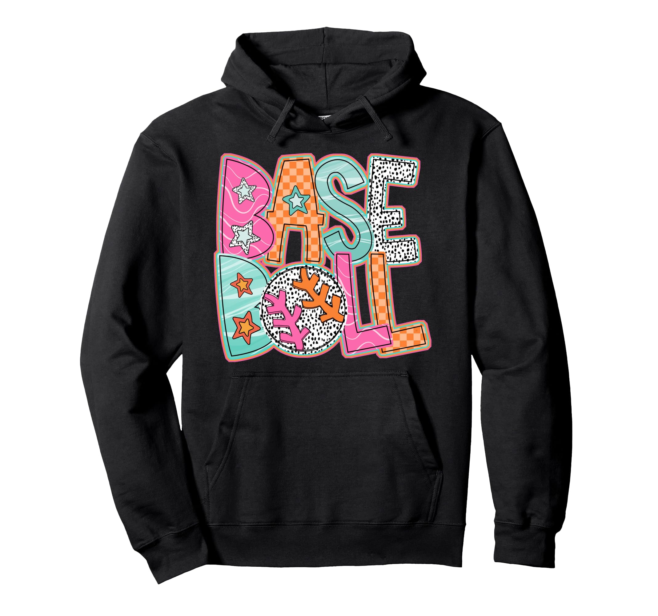 Baseball Son Mom Mama Doodles Dots Love Hoodie - Custom Art Print Unisex - T-Shirt, Sweatshirt, Hoodie