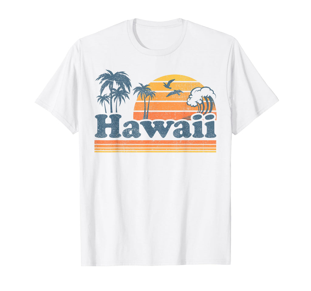 Hawaii Beach Summer Surfing Hawaiian T-Shirt - Custom Art Print Men Women - T-Shirt, Sweatshirt, Hoodie
