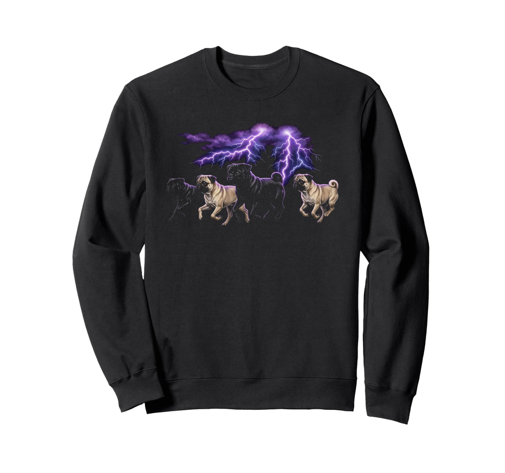 Pug 90S Dog Lover 80S Pug Owner Pug Sweatshirt - Custom Art Print Unisex - T-Shirt, Sweatshirt, Hoodie