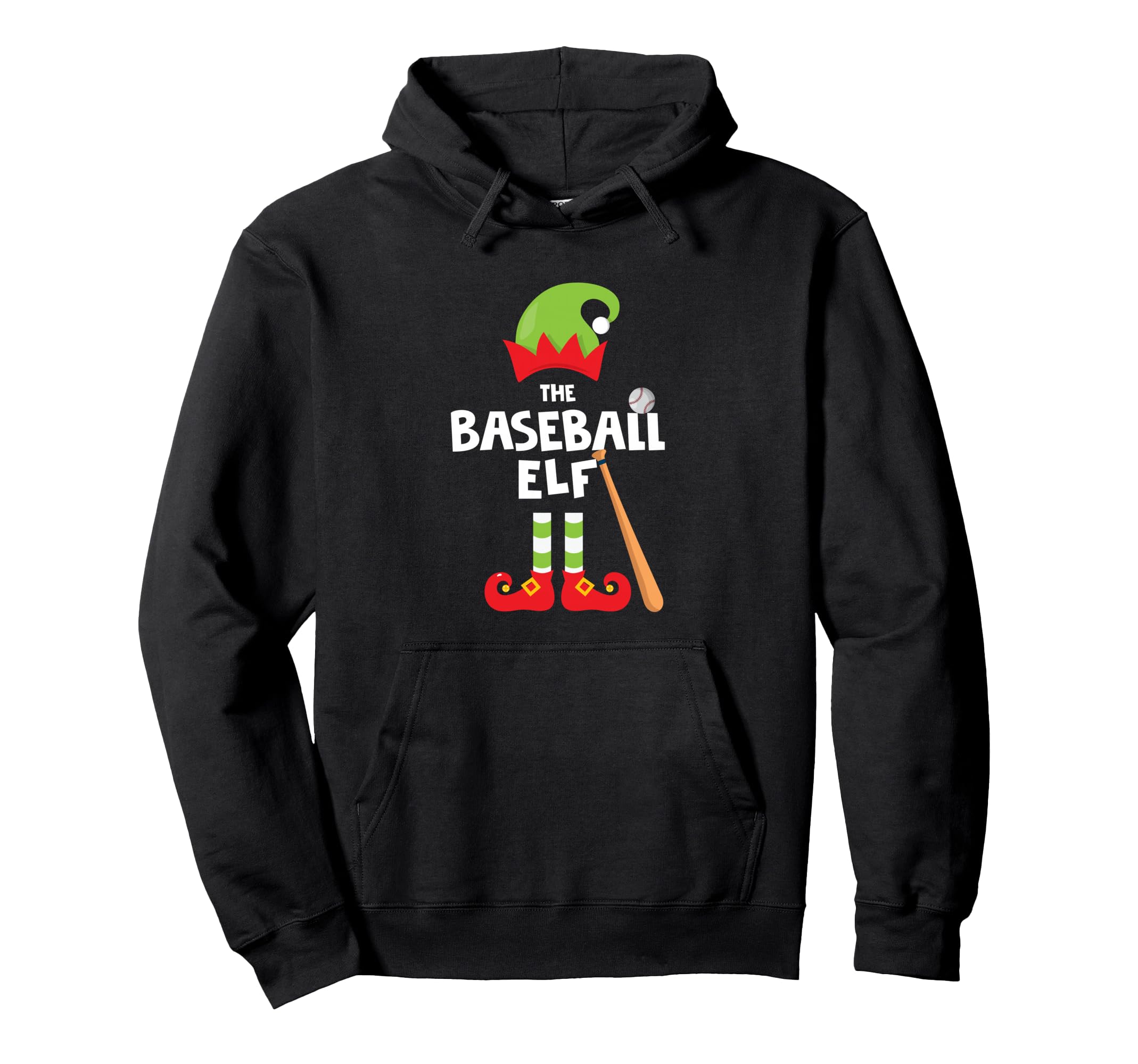 Adorable Baseball Elf Matching Family Hoodie - Trendy Graphic Men Women - T-Shirt, Sweatshirt, Hoodie