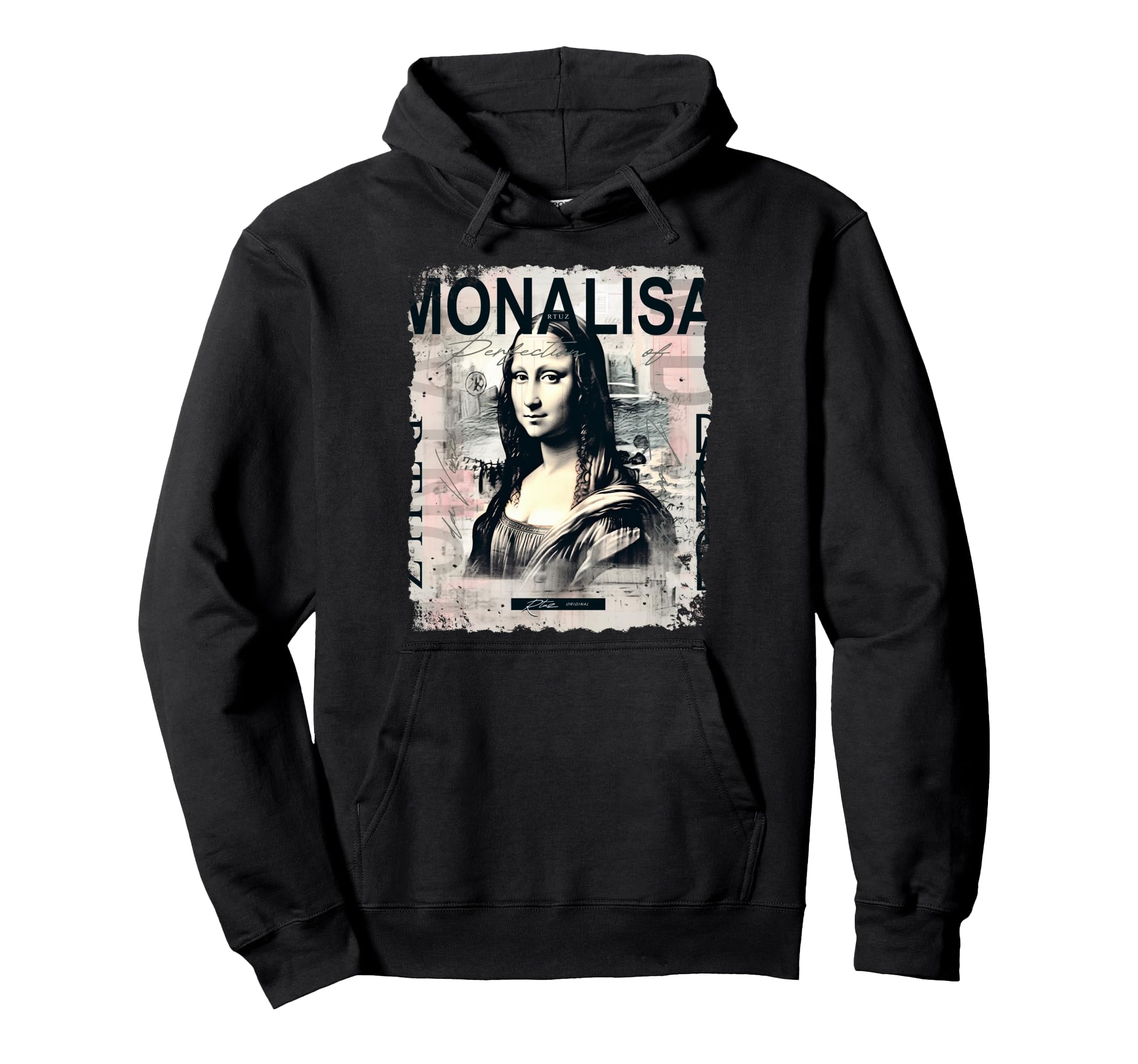 Mona Lisa Aesthetic Y2K Streetwear Hoodie - Unique Graphic Men Women - T-Shirt, Sweatshirt, Hoodie