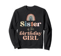 Sister Birthday Boho Rainbow Party Sweatshirt - Graphic Print for Adults - T-Shirt, Sweatshirt, Hoodie