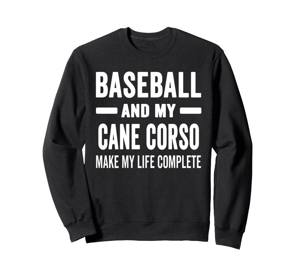 Baseball And My Cane Corso Mama Sweatshirt - Minimalist Print Men Women - T-Shirt, Sweatshirt, Hoodie