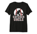 Mens Baseball Catcher Uncle Baseball T-Shirt - Custom Art Print for Adults - T-Shirt, Sweatshirt, Hoodie