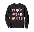 Baseball Mom Coquette Mothers Day Sweatshirt - Trendy Graphic Men Women - T-Shirt, Sweatshirt, Hoodie