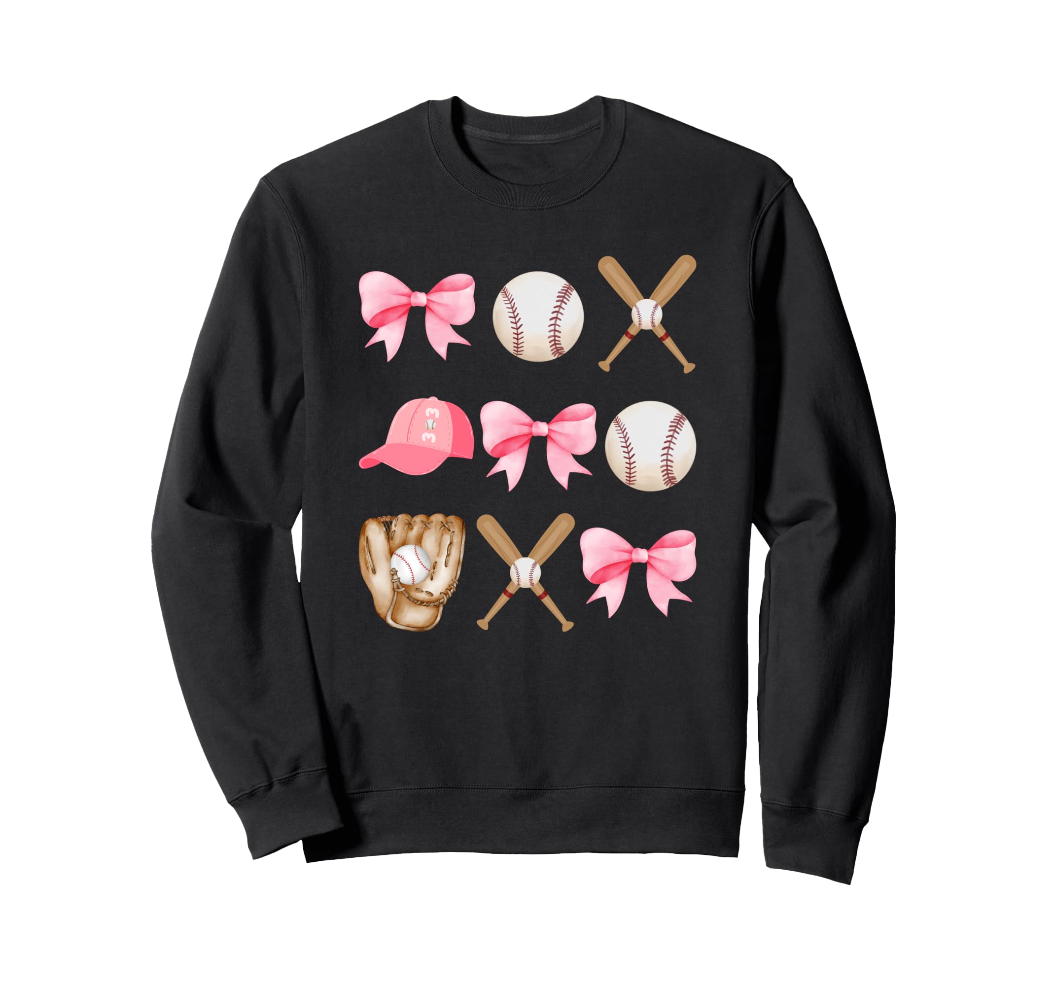 Baseball Mom Coquette Mothers Day Sweatshirt - Trendy Graphic Men Women - T-Shirt, Sweatshirt, Hoodie