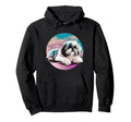 Shih Tzu Vaporwave Retrowave Aesthetic Hoodie - Streetwear Style Men Women - T-Shirt, Sweatshirt, Hoodie