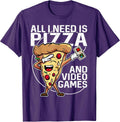 Dabbing Pizza Slice Gamer - Adult & Kids T-Shirts, Sweatshirts & Hoodies apparel design preview 1
