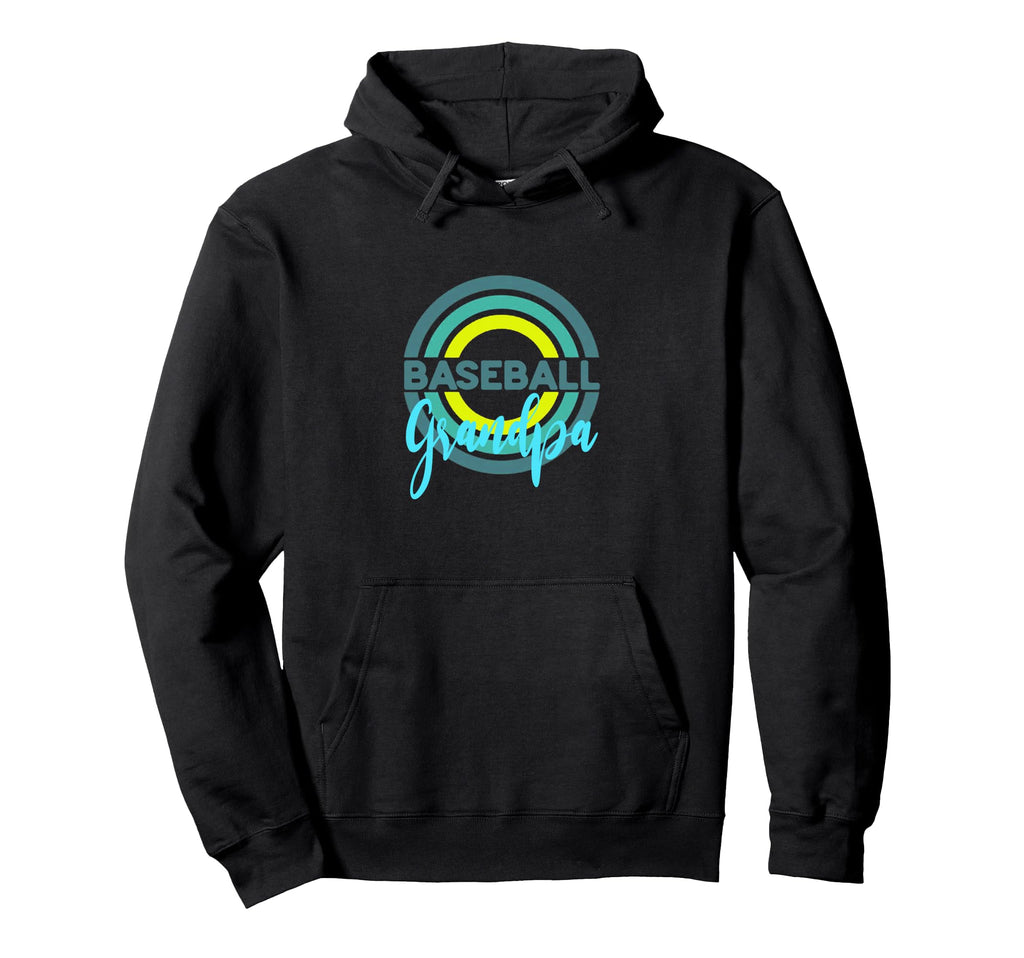 Baseball Grandpa Modern Baseball Hoodie - Fun Novelty Design Men Women - T-Shirt, Sweatshirt, Hoodie