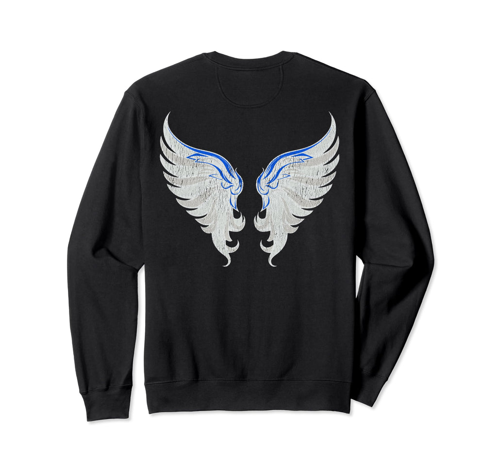 Gothic Angel Wings Fairy Grunge Y2K Sweatshirt - Graphic Print Unisex - T-Shirt, Sweatshirt, Hoodie
