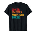 Joker Smoker Midnight Toker Playing T-Shirt - Graphic Print for Adults - T-Shirt, Sweatshirt, Hoodie