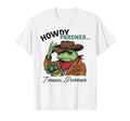 Howdy Pardner Frog Cowboy T-Shirt - Unique Graphic Unisex - T-Shirt, Sweatshirt, Hoodie