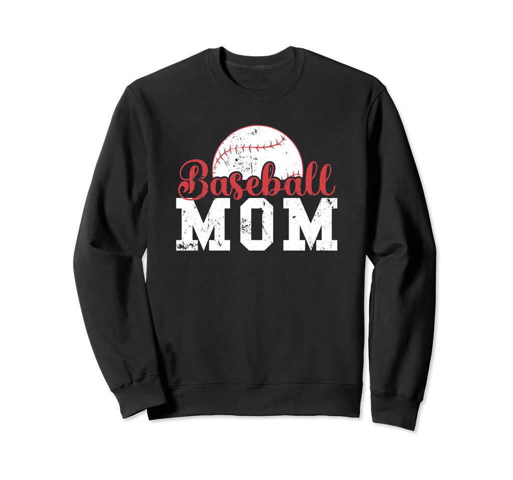 Baseball Mom Sweatshirt - Casual Everyday Wear Unisex - T-Shirt, Sweatshirt, Hoodie
