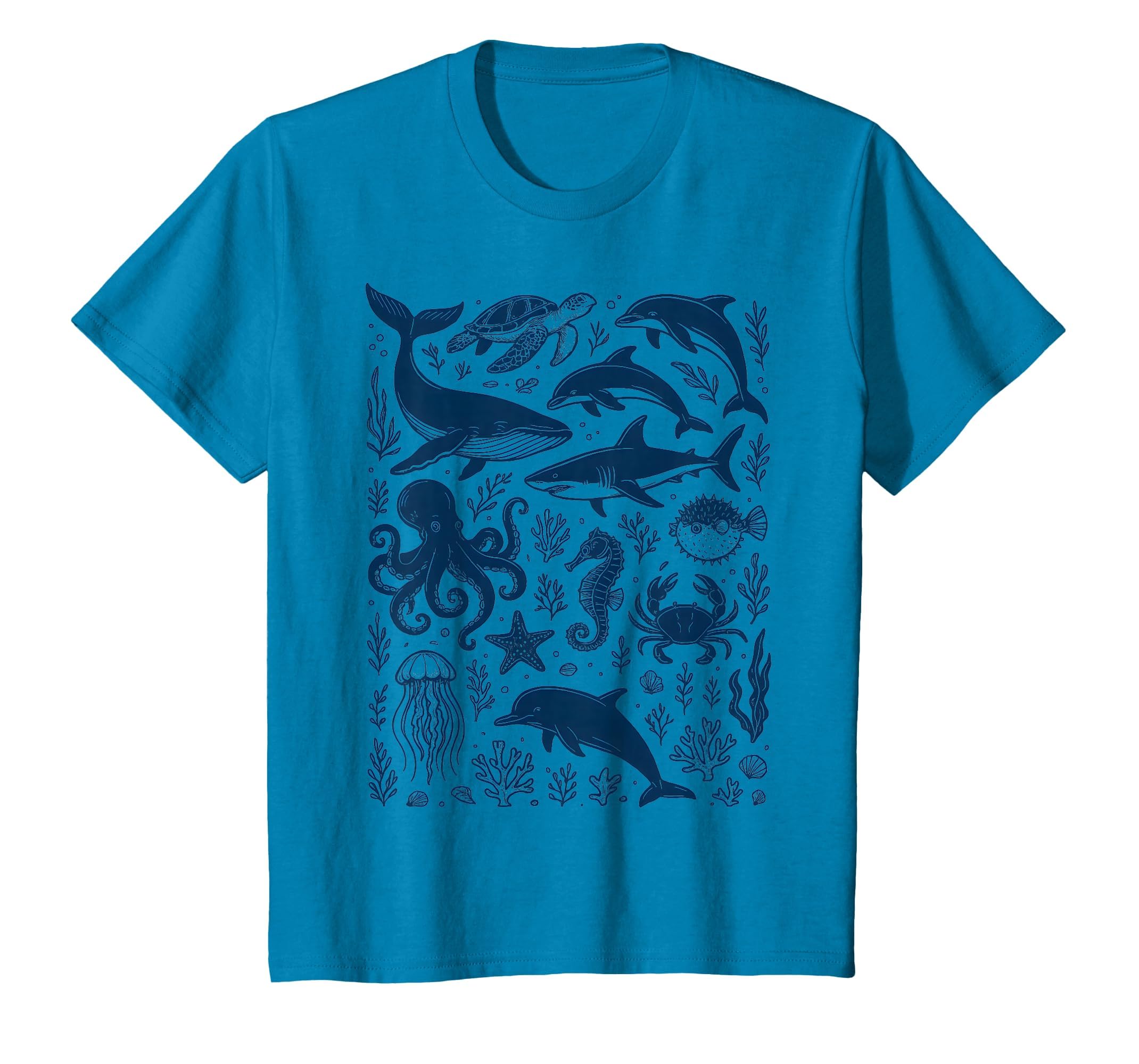 Ocean Life Sea Aesthetic Dolphin T-Shirt - Casual Everyday Wear Unisex - T-Shirt, Sweatshirt, Hoodie